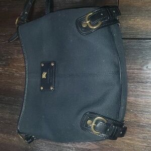 Black Burberry Canvas Crossbody